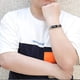 thumbnail image 3 of Pulsera para hombre, pulsera negra para hombre, elegante pulsera de malla de acero inoxidable con cruz ajustable para hombre, idea de regalo para colegas masculinos, regalo genial para niños TUNC Sencillez, 3 of 5