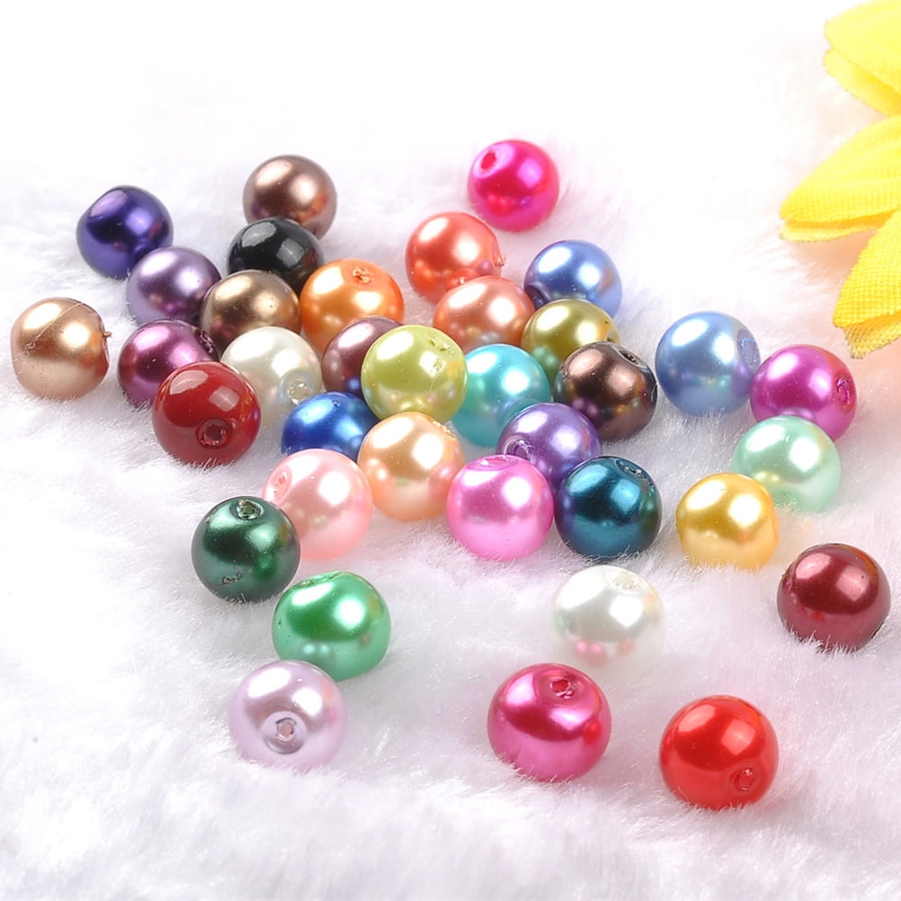 80 PCS PERLES De Verre En Vrac Colorées Faites À La Main Kit Billes