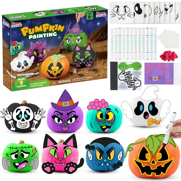 Art Craft Kit Klever Kits Set de pintura de calabazas para Halloween