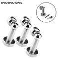 thumbnail image 3 of 3/6/12 Pcs Support Magnétique en Acier Inoxydable pour Butée de Porte Attrape-Succion, 3 of 4