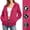 #0179-Hot Pink, variant on Women's Waterproof Hooded Windbreaker Jacket Lightweight Outdoor Raincoat with Pockets for Hiking Travel