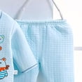 thumbnail image 4 of TAmten Preemie Clothes 7PCS Newborn 0-3M Boys Girls Baby Cotton Clothes Bib Tops Hat Pants Bellyband Suit Outfit Sets OneSize Light Blue ,0-3 Months, 4 of 4
