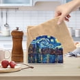 thumbnail image 6 of Starry Sky Houses Sea Napkin Holder for Table Clear Napkin Stand Paper Holder Acrylic Organizer Dispenser Napkins for Dinner Kitchen Restaurant Room, 6 of 8