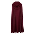 thumbnail image 5 of Hvyesh Mens Vintage Gothic Robe Medieval Hooded Cape Trendy Renaissance Medium Length Cloak, 5 of 7