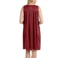 thumbnail image 4 of EZI Nightgowns for Women - Soft & Breathable Satin Night Gowns for Adult Women - Medium to Plus Size Womens Sleep Shirts - Knee-Length Nightgown, 4 of 6