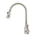 thumbnail image 2 of Cosmo Single-Handle Pull-Down Sprayer Kitchen Faucet with Ceramic Disc Valve in Brushed Nickel, 2 of 6