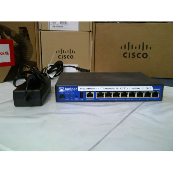 used Juniper SRX100B 8-Port Firewall Service Gateway