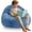 Blue, variant on 3FT Memory Foam Bean Bag Chairs for Teens or Kids with Filling Bean Bag Sofa with Handle Super Soft Corduroy Fabric Lazy Sofa 3 Foot Caramel