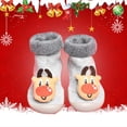 thumbnail image 2 of Otqutp Baby Flat Sneakers Christmas Toddler Socks and Shoes Cartoon Pattern Baby Girls Boys Shoes and Socks for 0 To 3 Years, 2 of 4