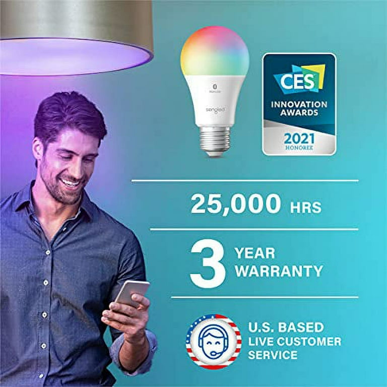 NEW Sengled Smart Light Bulb, Dimmable, Muli Color,  Echo Device  Required
