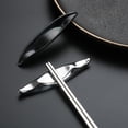 thumbnail image 4 of Chopstick Rest Stainless Steel Chopstick Holder Smooth Edge Spoons Forks Rack for Home Kitchen Table Decor, 4 of 8