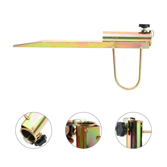 Worgeous  Heavy Parasol Base Beach Umbrella Stand Outdoor Stake Golden