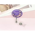 thumbnail image 1 of LNGOOR 1pc Motivational Retractable Badge Reel With Clip  Flower Design  Suitable For ID Card Holder  Keychain  Nurse  Therapist  Teacher Graduation Gift, 1 of 7