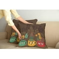 thumbnail image 2 of Ambesonne Garden Throw Pillow Cover 2 Pack, Plants in Cups Pottery, 18", Multicolor, 2 of 7