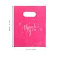 thumbnail image 2 of Toddmomy Plastic Thank You Bags Rosy 100Pcs 8.06X6.09X0.04In Sturdy Handle Design For Retail, 2 of 8