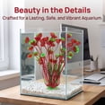 thumbnail image 5 of Deago 2 Pcs 15.7 Inch Large Aquarium Plants Artificial Plastic Fish Tank Plants Decoration Ornament for Fish, Red, 5 of 8