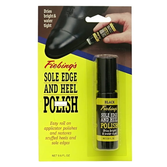 Fiebing's Sole Edge & Heel Polish Black 0.6 Oz