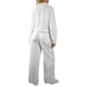 thumbnail image 3 of Jess por Meiko Conjuntos de Ropa para Mujeres, Sudadera de Manga Larga con Media Cremallera y Conjunto de Pantalones Cargo S Blanco, 3 of 6