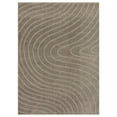 thumbnail image 5 of Luxe Weavers Modern Geometric Wave Taupe 8x10 Area Rug, Stain Resistant Carpet, 5 of 10