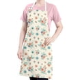 thumbnail image 5 of Pioneer Flower Floral Print Pattern Apron for Women and Men, Cotton Linen Waterproof with Pockets, Adjustable, 33x27 Inch for Kitchen, Gardening, BBQ, Salon, 5 of 6