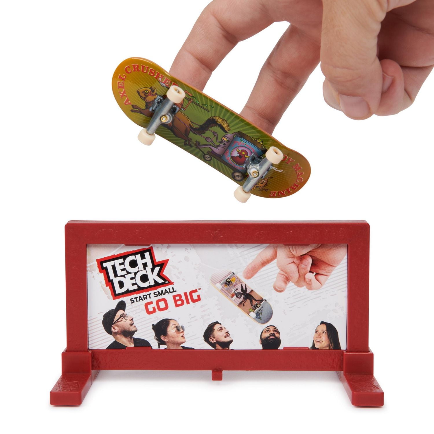 Tech Deck, Toy Machine Skateboards Versus Series, Collectible Fingerboard 2-Pack and Obstacle Set, Kids Toy for Ages 6 and up