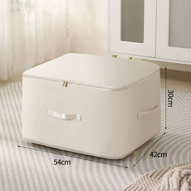Sac de Rangement pour Couette et Vêtements, Doudoune Portable, Veste en Coton, Sac d'Emballage de Rangement, Anti-Humidité, Sans Odeur, Poignée Grand pour un Transport Facile