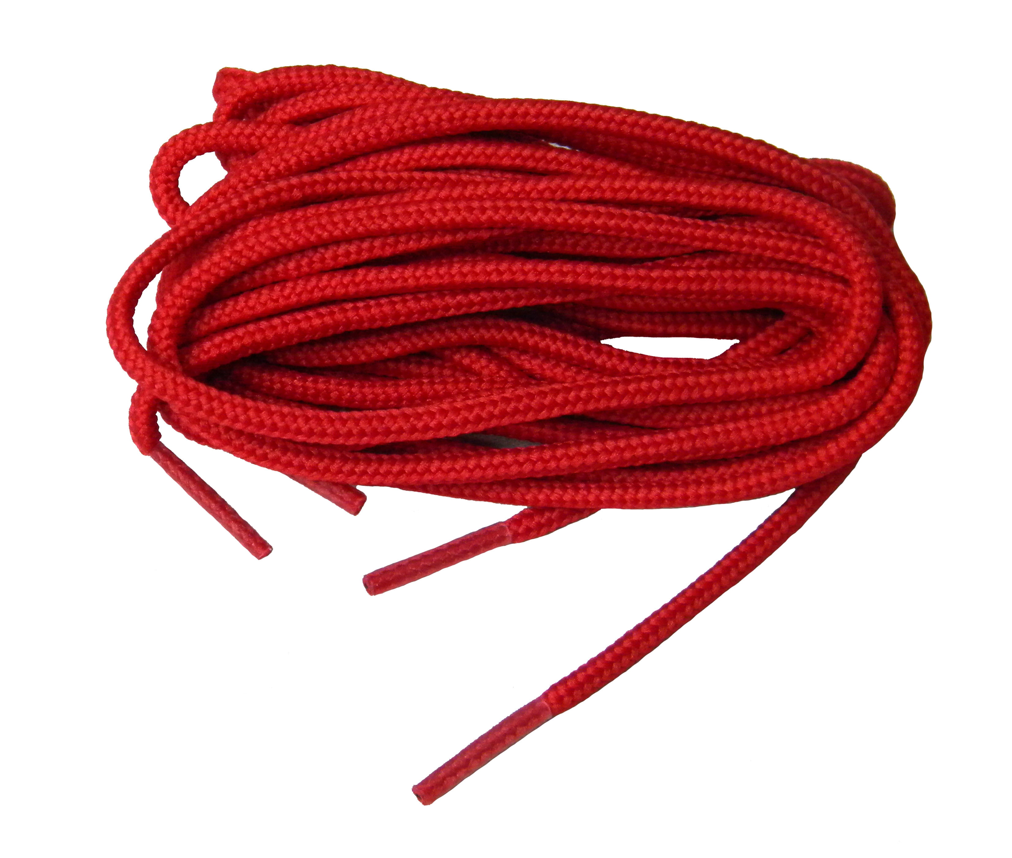 Red Thick Rope Shoelaces – Looped Laces