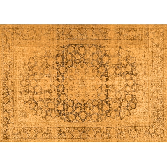 Ahgly Company Indoor Rectangle Persian Orange Traditional Area Rugs, 2' x 4'