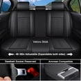 thumbnail image 4 of for JEEP WRANGLER 2017 Car Seat Cover, PU Leather 5 Piece Full Set With Lumbar Support Suitable for All Seasons, Black Car Seat Covers, Only 4 Doors, Airbag-Compatible, 4 of 8
