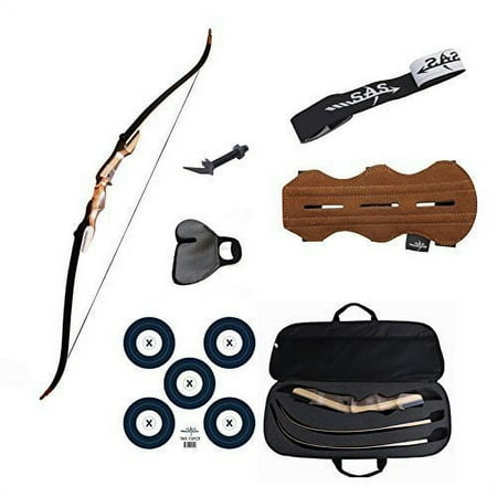 Samick Music Sage Take Down Recurve Bow Combo Package with Case Armguard Stringer