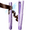 Purple, variant on Tideway 360° Airflow Styler Flat Iron Hair Straightener and Curler 2 in 1, Ionic Smoothing with 4 Temp, Blue