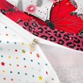 thumbnail image 3 of Homewish Red Butterfly Twin Duvet Cover, Bling Cheeetah Print Twin Bedding for Girls, Polka Dots Reversible, 2pcs 1 Duvet Cover and 1 Pillowcase, 3 of 5