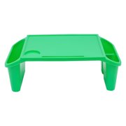 Kids Lap Desk 12-Pack, Portable Lap Tray for Kids, Rectangular Activity Table with Side Pocket, Durable PP Material, No Assembly Needed, for Toddlers Children Homeschool Classroom Daycare (Green)