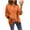 Orange, variant on Fall Saving! HVOBTTY Women's Long Sleeved Pullover T Shirts, Fall Tops for Women Plus Size, Women's Loose Batwing Sleeve Shirt Daily Sport Wear Top Orange, L