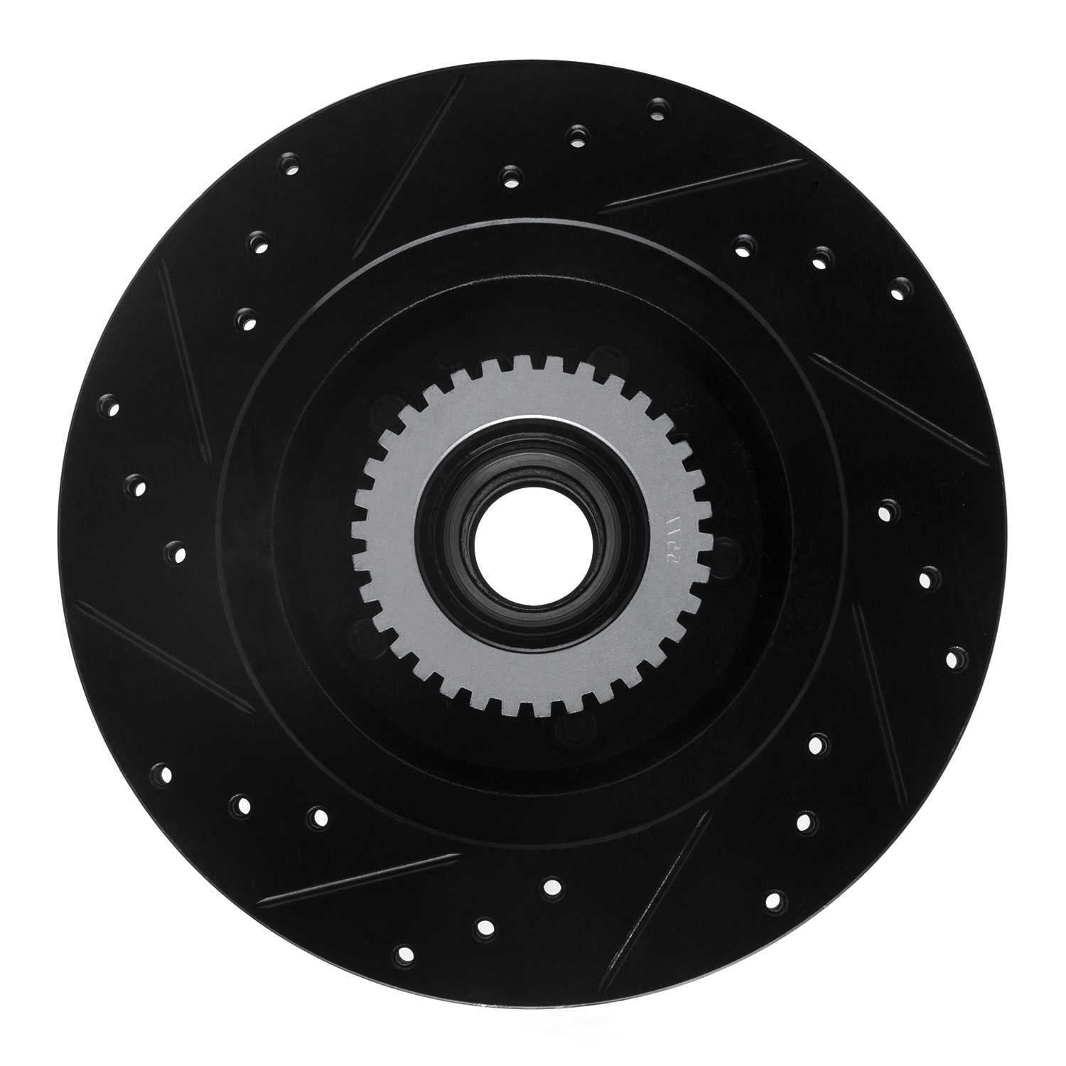 Dynamic Friction Company 633-51000R DFC Brake Rotor - Drilled And Slotted - Black