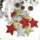 thumbnail image 3 of Decoración navideña Estrella brillante navideña colgante dorado 4 piezas 10 cm material plástico ANGGREK  Otros, 3 of 8