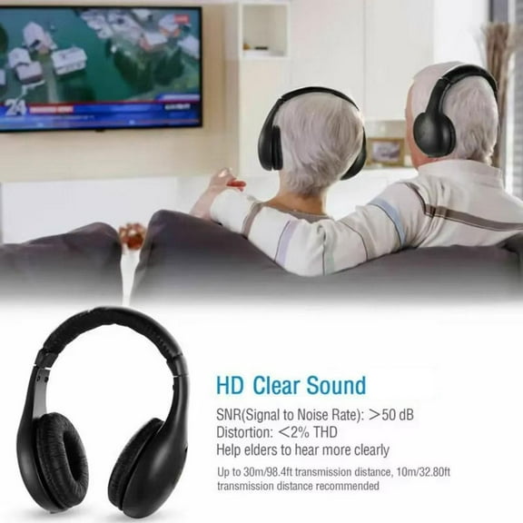 QHUDLV 5-in-1 Bluetooth Wireless TV Headphone Hot S8