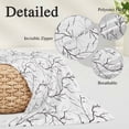 thumbnail image 3 of Black White Branches Body Pillow Covers 20"x60", Vintage Art Farmhouse Soft Brushed Microfiber Breathable Throw Pillow Covers, Pillowcase with Zipper for Couch Sofa Bedroom Living Room, 3 of 9