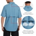 thumbnail image 2 of Bassdash UPF 50 Men’s Fishing Dress Shirt Button Down Woven Short Sleeve Outdoor, 2 of 8