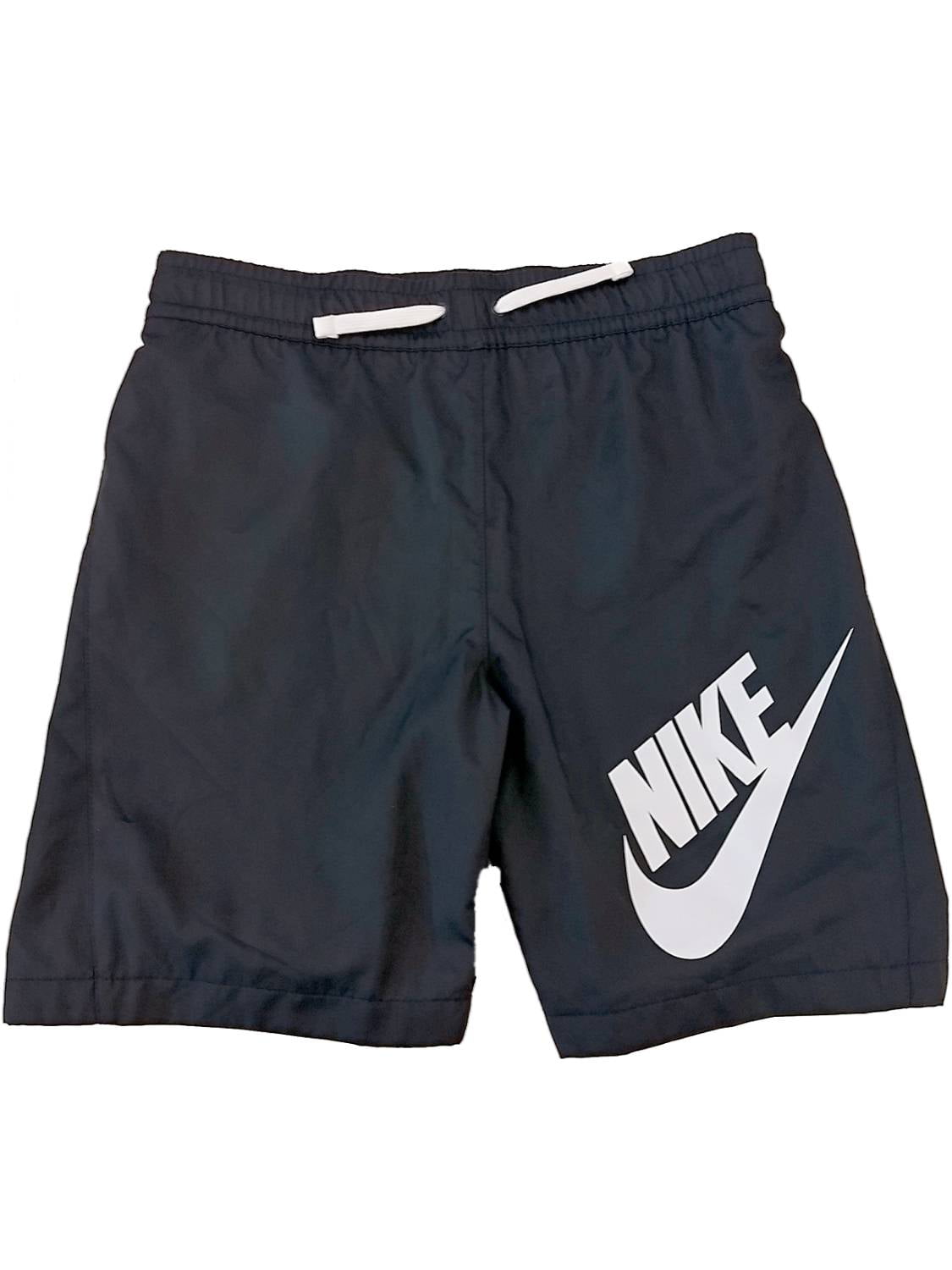 Nike Nike Boys Dark Gray Swoosh Swim Trunk Board Shorts Small