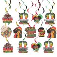 thumbnail image 1 of 1 bag of Black History Hanging Swirl Decorations Swirl Pendants Party Ornaments Random Style, 1 of 3