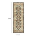 thumbnail image 7 of Mainstays Persian Border Medallion Loop Print Rust Brown Indoor Runner Rug, 2' x 6', 7 of 7
