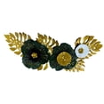 thumbnail image 4 of Decoración de pared de metal con flores, decoración moderna para colgar en la pared, para restaurante. Verde, 4 of 9
