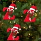 thumbnail image 4 of Colgante de árbol de Navidad de acrílico 2D con letras | Juego de 26 adornos con iniciales del alfabeto para decoración navideña, 4 of 6