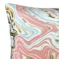 thumbnail image 2 of Harper Lane Malee Marble Pink Throw Pillow, 18" x 18", 2 of 2