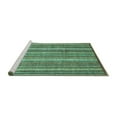 thumbnail image 2 of Ahgly Company Machine Washable Indoor Square Abstract Turquoise Blue Modern Area Rugs, 5' Square, 2 of 4