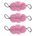 thumbnail image 4 of EeaseCA 3Pcs Bath Loofah Sponges Simple Design Bath Puffs Bath Loofah Balls Pink, 4 of 8