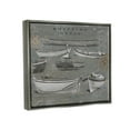 thumbnail image 3 of Stupell Shipping & Craft Various Boats Diagram Transportation Painting Gray Floater Framed Art Print Wall Art, 3 of 6
