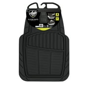 Auto Drive 4PC PREMIUM RUBBER CAR MAT TOLL BLACK- Universal Fit for Cars, Trucks,202WM35