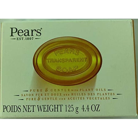 Pears Natural Glycerine Transparent Soap 4.4-Ounce bar (Pack of 12)